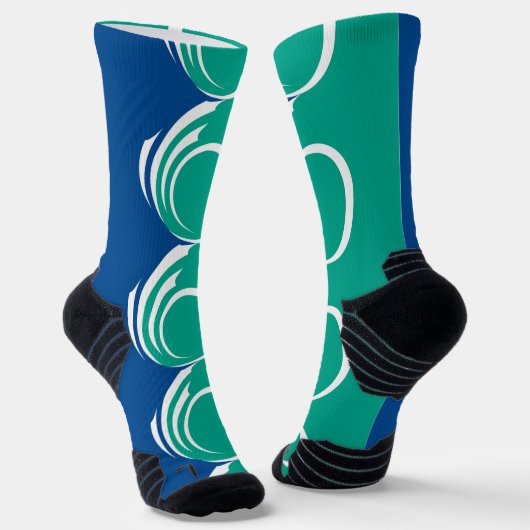 Athletic Crew Sock with flag of Ottawa, Canada ソックス (傾斜あり)