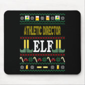 Athletic Director Elf Funny Christmas Gift マウスパッド (正面)