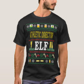 Athletic Director Elf Funny Christmas Gift  Tシャツ (正面)