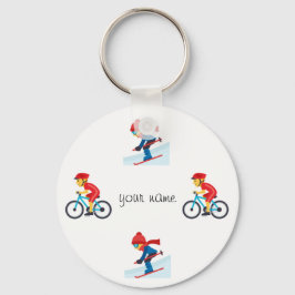 Athletic Emojiと「Your Name Here」 キーホルダー