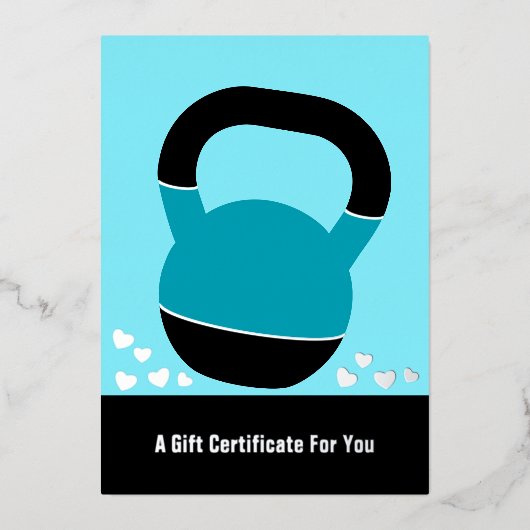 Athletic Fitness Kettlebell Foil Gift Card 箔シーズンカード (正面)