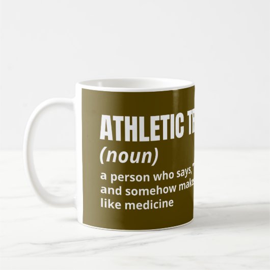 Athletic Trainer Definition Coffee Cup コーヒーマグカップ (左)