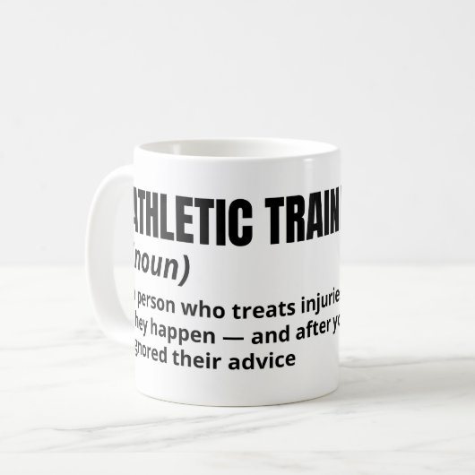 Athletic Trainer Funny Definition Coffee Mug コーヒーマグカップ (正面左)