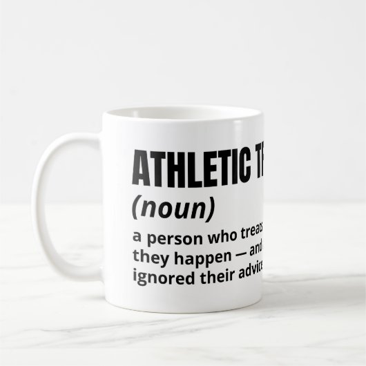 Athletic Trainer Funny Definition Coffee Mug コーヒーマグカップ (左)