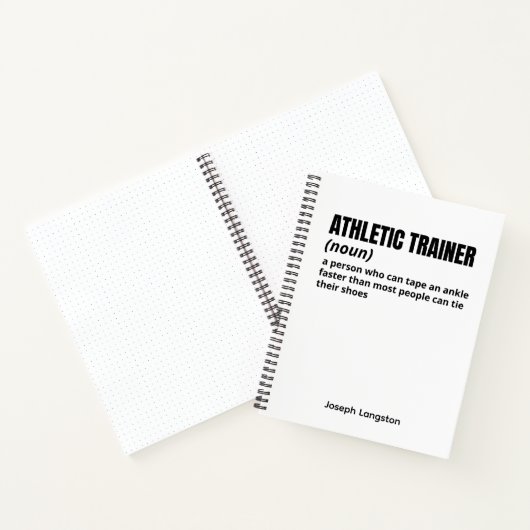 Athletic Trainer – Funny Definition Journal ノートブック (内部)