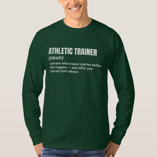 Athletic Trainer Funny Job Meaning Tee Tシャツ (正面)