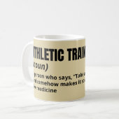 Athletic Trainer Mug with Funny Definition コーヒーマグカップ (正面左)