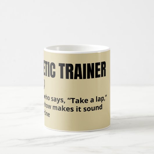 Athletic Trainer Mug with Funny Definition コーヒーマグカップ (中央)