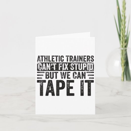 Athletic Trainers Can't Fix Stud Funny Srts Medici カード (正面)