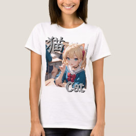Athletic uniform-inspired design　　Cat Tシャツ