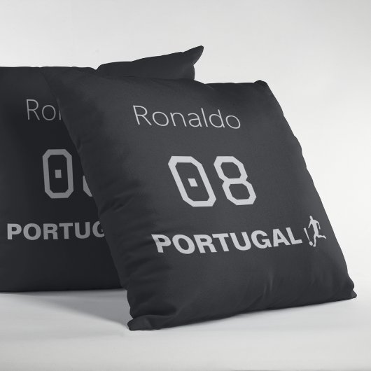 Athletic Varsity Name Number Soccer Personalized クッション