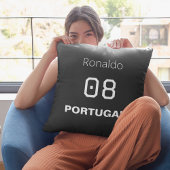 Athletic Varsity Name Number Soccer Personalized クッション