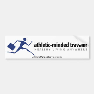AthleticMindedTraveler.comのバンパーステッカー バンパーステッカー