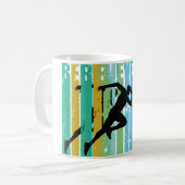 Athletics Sprinting Boys Running Runner Run Race コーヒーマグカップ (正面左)