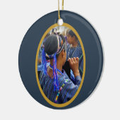 Atitlanの若い織工 セラミックオーナメント (左)