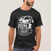 Atkins – 帽子クリスマスパーソナライズされた名 tシャツ (正面)