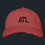 ATL "アトランタ"モノグラムブラックアンドレッドヴィンテージスタイル 刺繍入りキャップ<br><div class="desc">ATL "アトランタ"モノグラムの刺繍ブラック上の赤ヴィンテージスタイルコットン動揺してハット。アトランタGAを愛する人に素晴らしい贈り物を！また、あなたもしは、あなたの個人的なモノグラムを持って、単にあなたの名前のイニシャルを入力するために"このテンプレートをパーソナライズ"詳細ボタンを選択する。刺繍は、「編集デザイン」ツールボタンを選択して他の色の選択にカスタマイズ可能。メインアイテムページで色の選択を選択することもできます。</div>