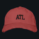 ATL "アトランタ"モノグラムブラックアンドレッドヴィンテージスタイル 刺繍入りキャップ<br><div class="desc">ATL "アトランタ"モノグラムの刺繍ブラック上の赤ヴィンテージスタイルコットン動揺してハット。アトランタGAを愛する人に素晴らしい贈り物を!また、あなたもしは、あなたの個人的なモノグラムを持って、単にあなたの名前のイニシャルを入力するために"このテンプレートをパーソナライズ"詳細ボタンを選択する。刺繍は、「編集デザイン」ツールボタンを選択して他の色の選択にカスタマイズ可能。メインアイテムページで色の選択を選択することもできます。</div>