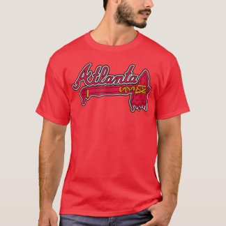Atlanta Baseball Distressed Game Day Brave Vintage Tシャツ