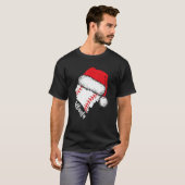 Atlanta Baseball Heart Santa Hat Merry Christmas Tシャツ (正面フル)