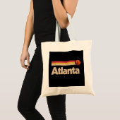 Atlanta Basketball B-Ball City Georgia Retro Atlan トートバッグ (正面(商品))