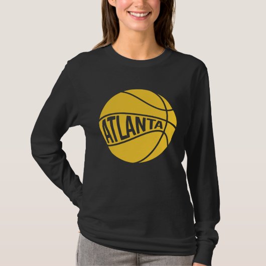 Atlanta Basketball Retro City Georgia State B Ball Tシャツ (正面)