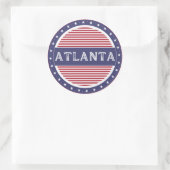 Atlanta City Pride Emblem – American Identity ラウンドシール (バッグ)