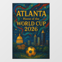 Atlanta Football Elegant Artwork 2026  ウィンドウサイン