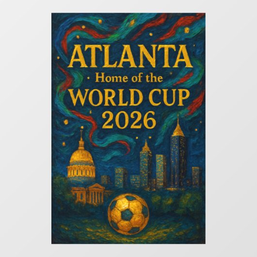 Atlanta Football Elegant Artwork 2026  ウィンドウサイン (シート)