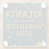 Atlanta Football Elegant Artwork 2026  ガラスコースター (裏面)