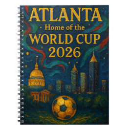 Atlanta Football Elegant Artwork 2026  ノートブック