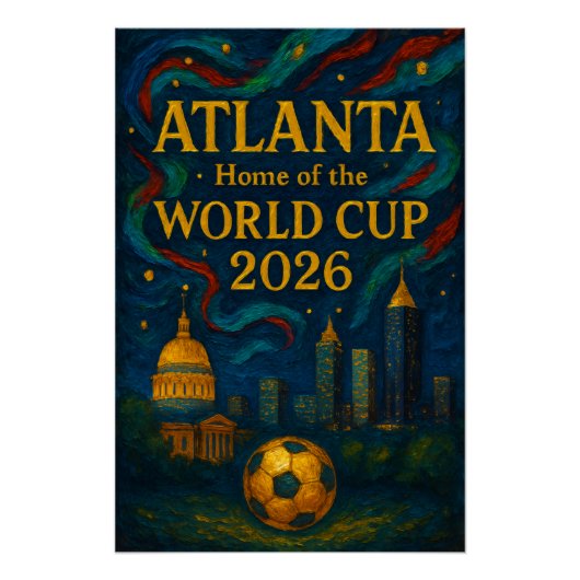 Atlanta Football Elegant Artwork 2026  ポスター (正面)