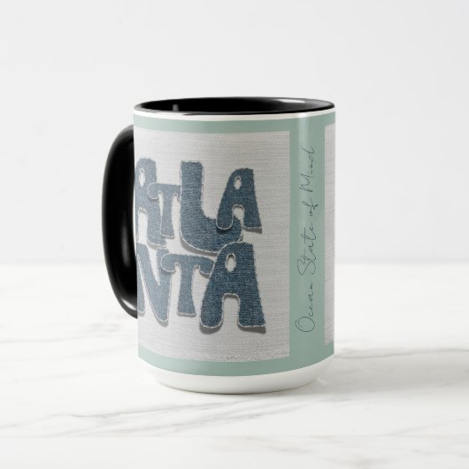 Atlanta Georgia Denim Mug  マグカップ (正面左)