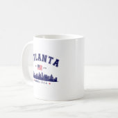 Atlanta Georgia Modern Cityline コーヒーマグカップ (正面左)