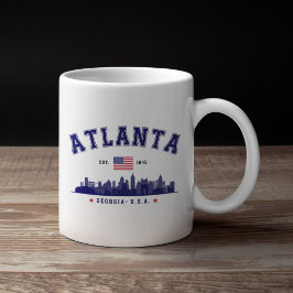 Atlanta Georgia Modern Cityline コーヒーマグカップ