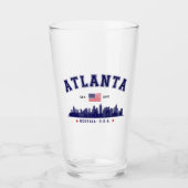 Atlanta Georgia Modern Cityline タンブラーグラス (正面)