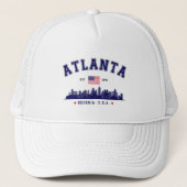 Atlanta Georgia Modern Skyline キャップ (正面)