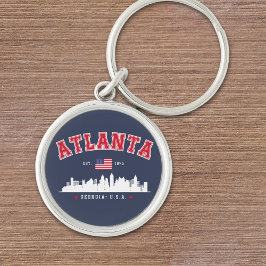 Atlanta Georgia Modern Skyline キーホルダー