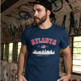 Atlanta Georgia Modern Skyline Tシャツ