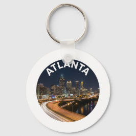 Atlanta Georgia Skyline, Night City Lights Souveni キーホルダー
