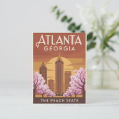 Atlanta Georgia The Peach State ポストカード (スタンド正面)