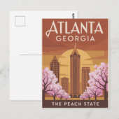 Atlanta Georgia The Peach State ポストカード (正面/裏面)