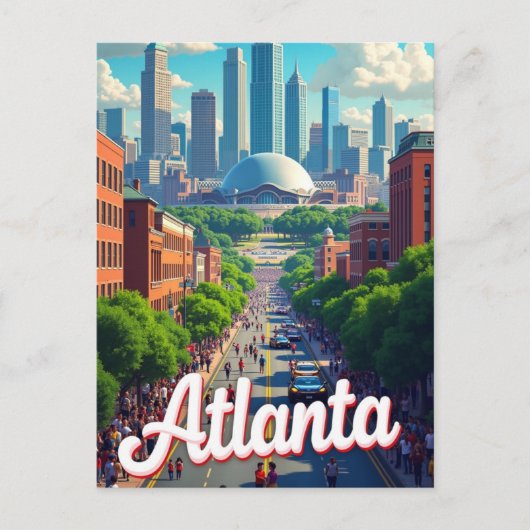 Atlanta Georgia USA Famous Travel Place ポストカード (正面)