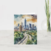 Atlanta Georgia Watercolor カード (正面)