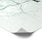 Atlanta Map Print Georgia Forest Wallart Poster ポスター (角)