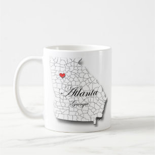 Atlanta Mug、Atlanta Georgia Mug、Love Atlanta、Ga コーヒーマグカップ