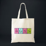 Atlanta periodic table name tote bag トートバッグ<br><div class="desc">Atlanta spelled out as At La N Ta (Astatine Lanthanum Nitrogen Tantalum) on a bag for the scientist in you.</div>