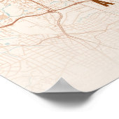 Atlanta Print Georgia City Map Wallart Poster ポスター (角)