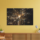 Atlanta Shines at Night キャンバスプリント (インサイチュ (リビング))