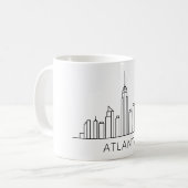 Atlanta Skyline – Cityscape Design コーヒーマグカップ (正面左)